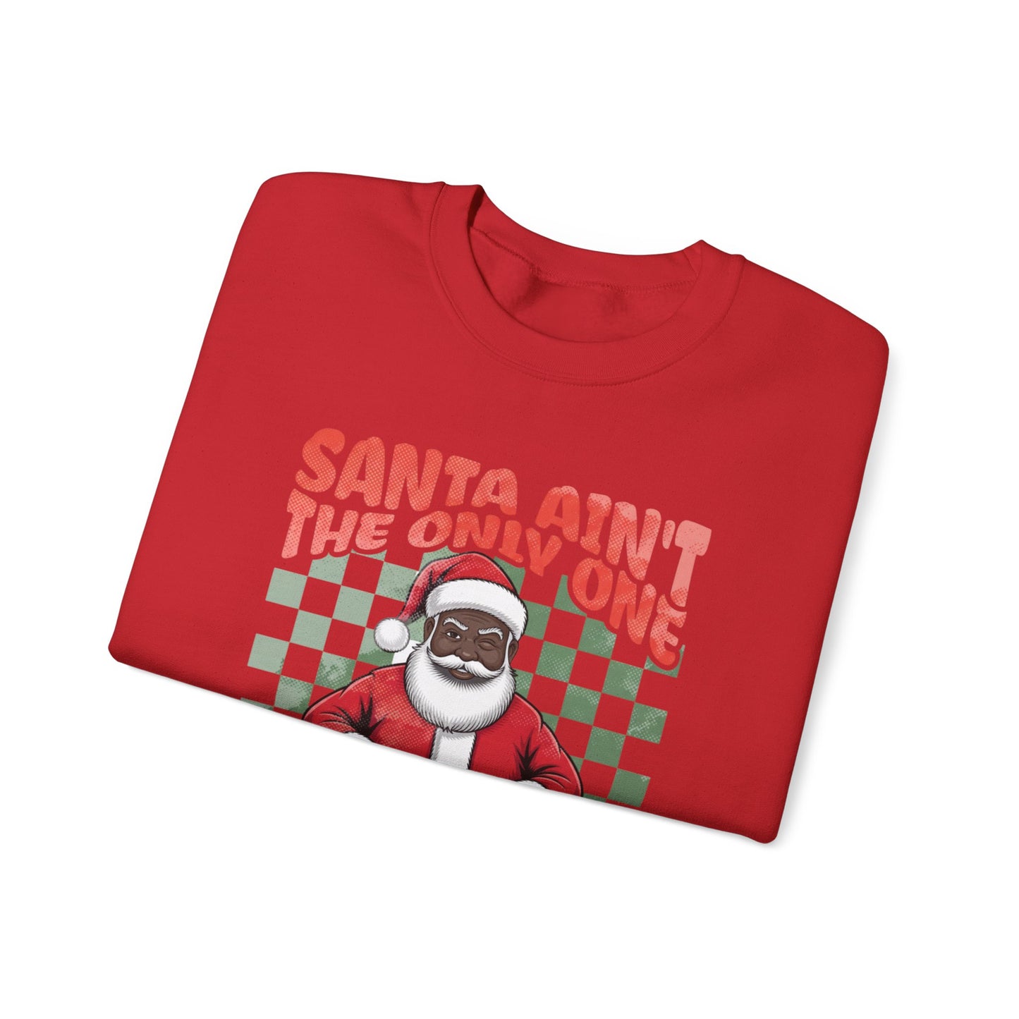 Black Santa Coming Tonight Crewneck Sweatshirt