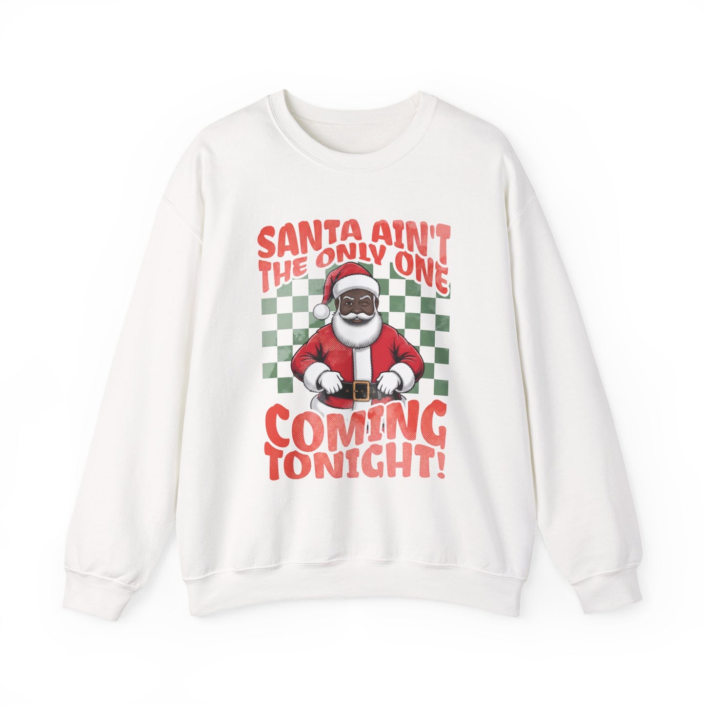 Black Santa Coming Tonight Crewneck Sweatshirt