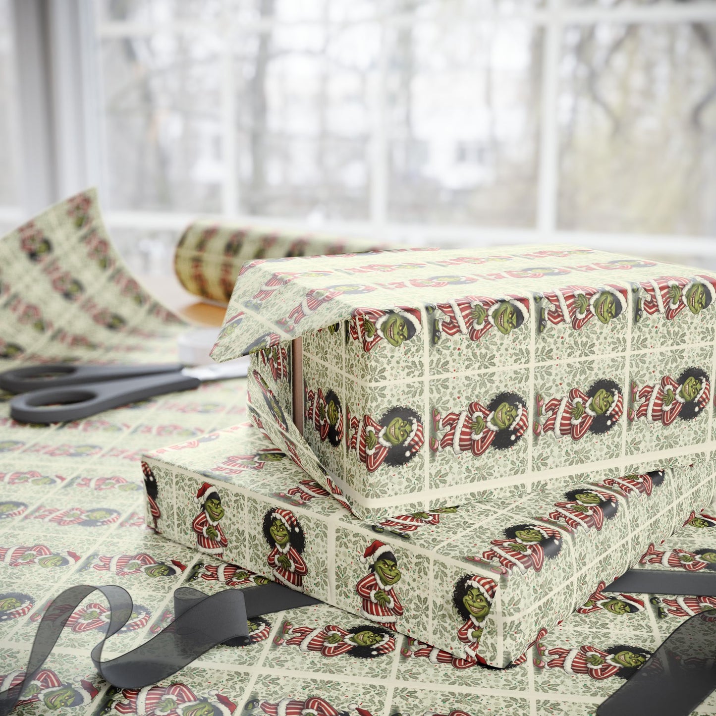 Mr. & Mrs. Grinch Wrapping Paper