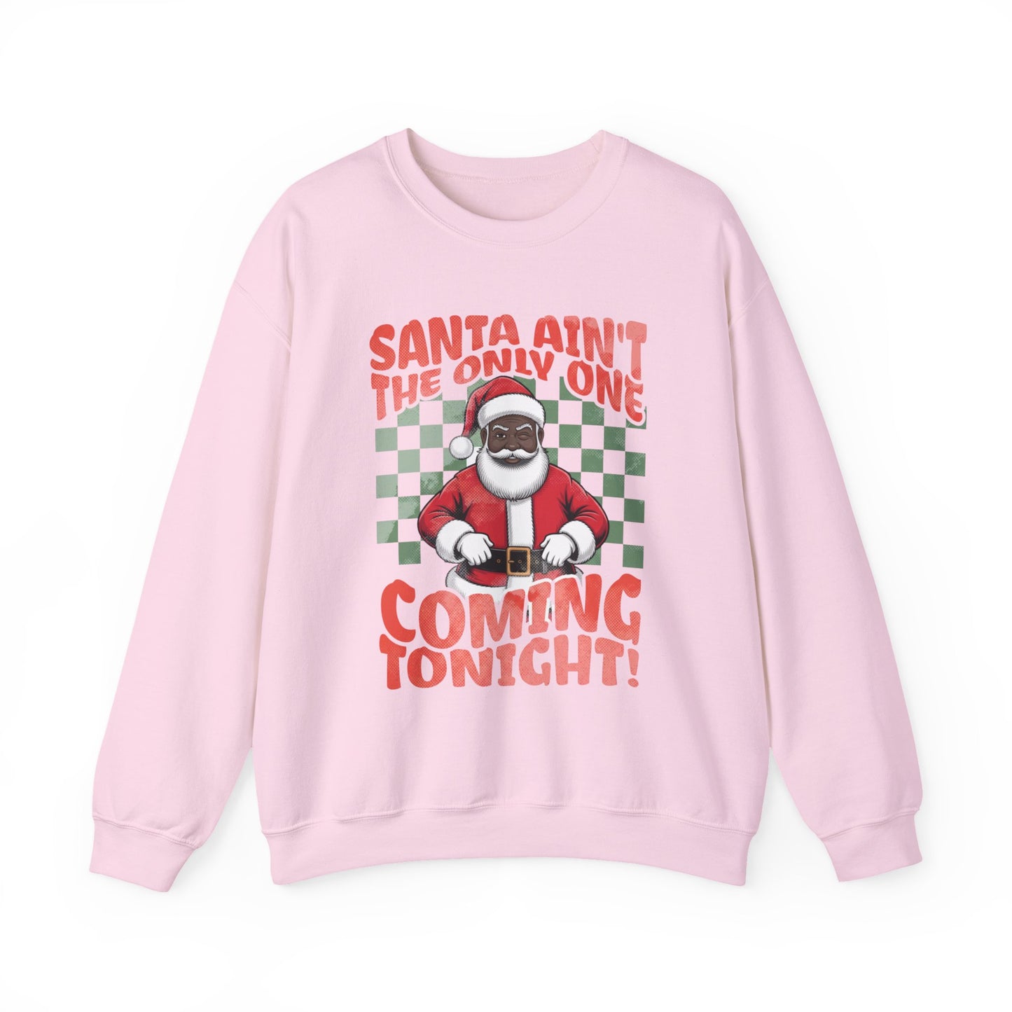 Black Santa Coming Tonight Crewneck Sweatshirt