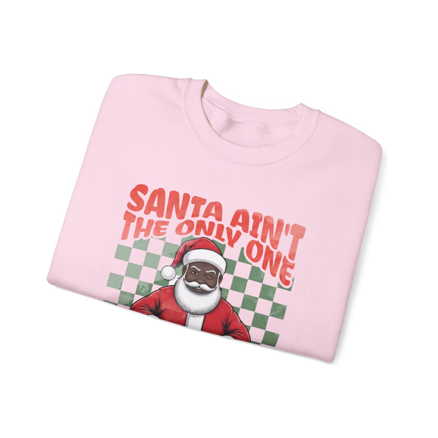 Black Santa Coming Tonight Crewneck Sweatshirt