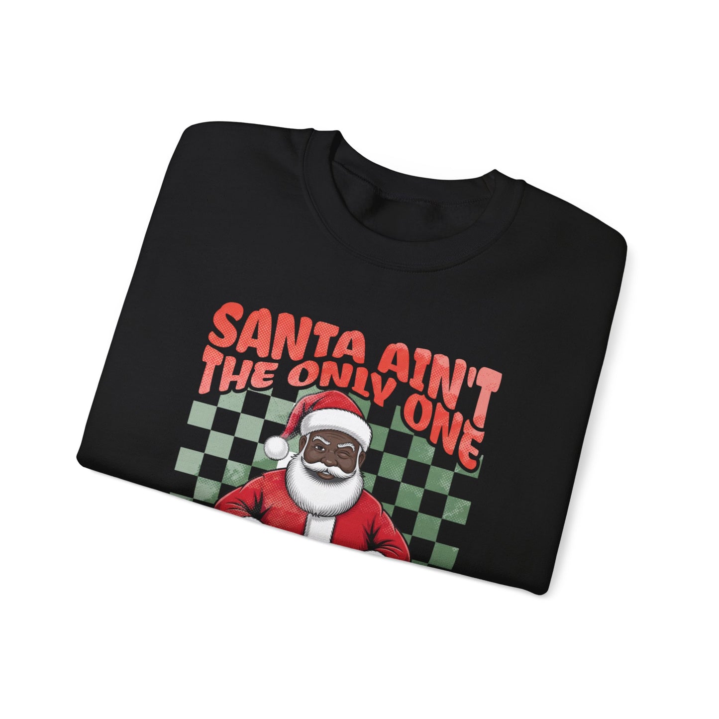 Black Santa Coming Tonight Crewneck Sweatshirt