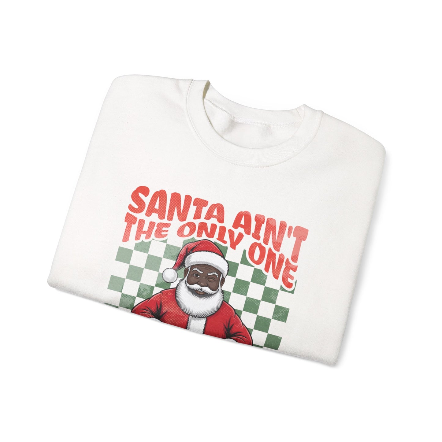 Black Santa Coming Tonight Crewneck Sweatshirt